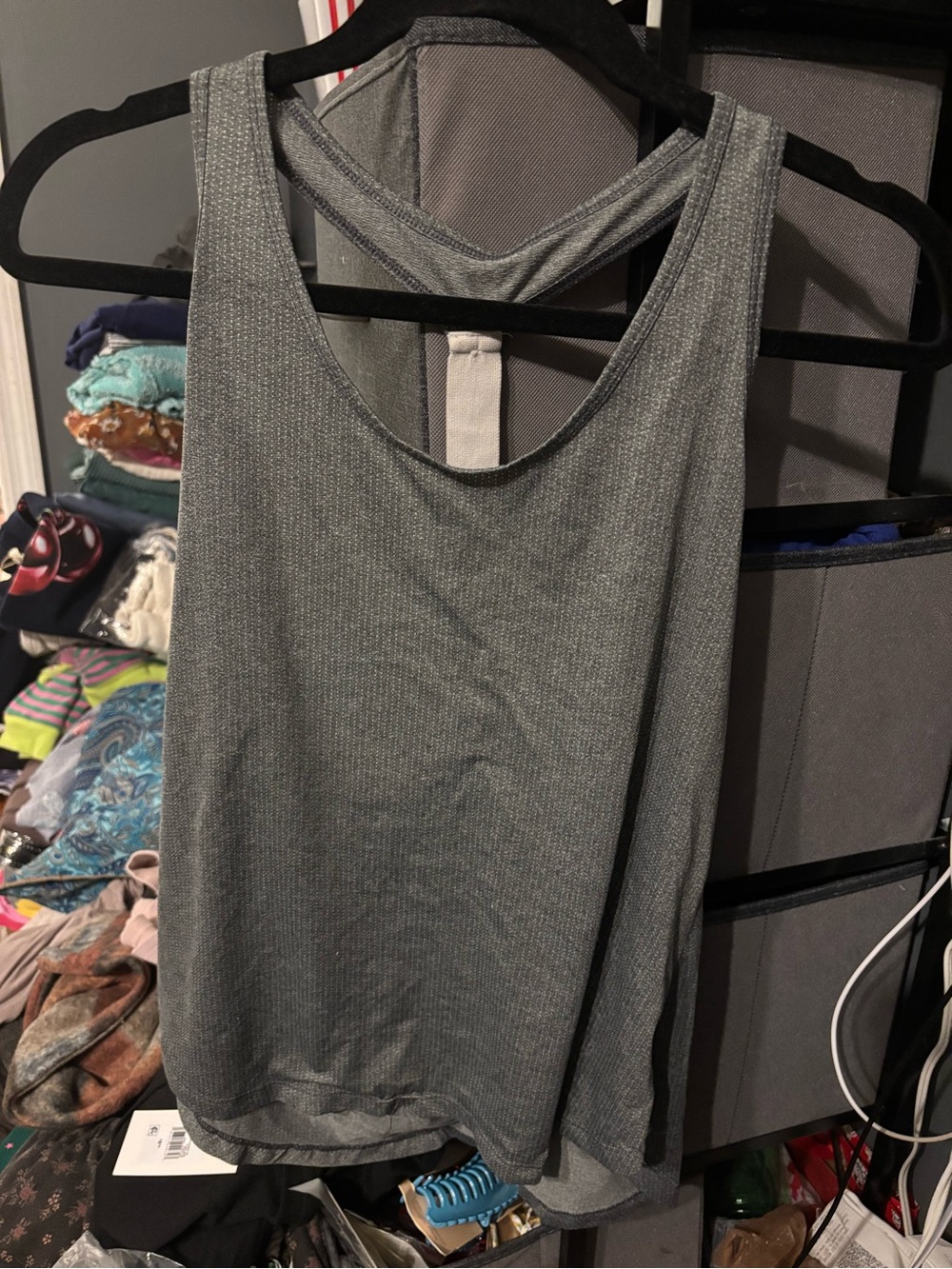 Old Navy Womens Grey Racerback Tank Top Large